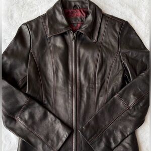 Women’s Vintage Y2K Guess Leather Jacket